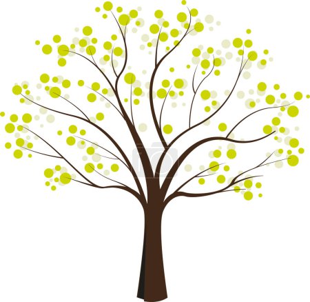Illustration for Green tree icon, illustration - Royalty Free Image