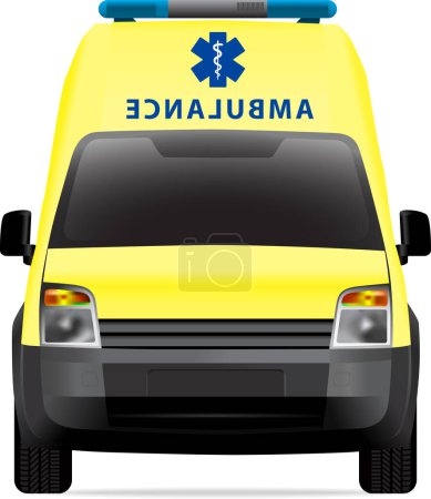 Téléchargez les illustrations : Icône d'ambulance. Illustration vectorielle - en licence libre de droit