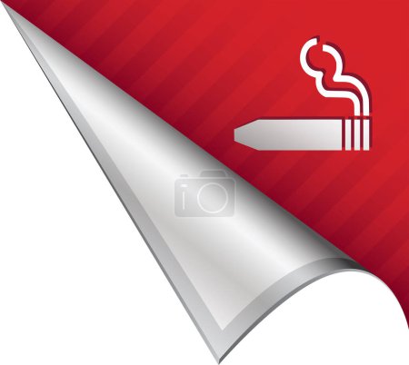 Illustration for Cigarette sign illustration. vector. - Royalty Free Image