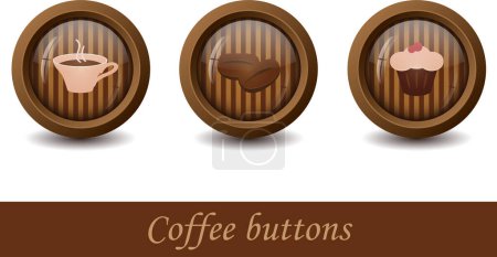 Illustration for Coffee shop icons set - Royalty Free Image