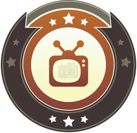 Ilustración de Icono de una televisión - Imagen libre de derechos