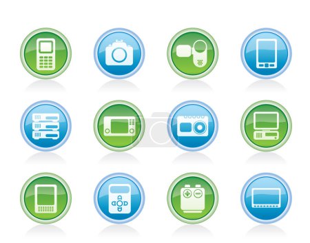 Illustration for Electronics vector icons for web and user interface - Royalty Free Image
