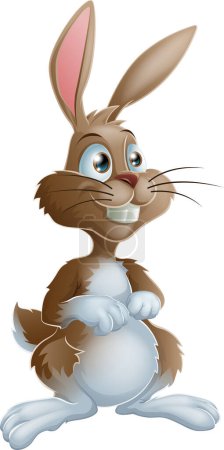 Téléchargez les illustrations : Illustration du personnage de dessin animé lapin - en licence libre de droit