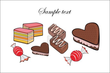 Ilustración de Ilustración vectorial de dulces - Imagen libre de derechos