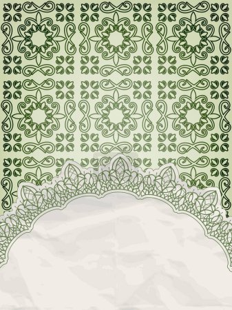 Illustration for Vector illustration of decorative creative background with vintage elements - Royalty Free Image