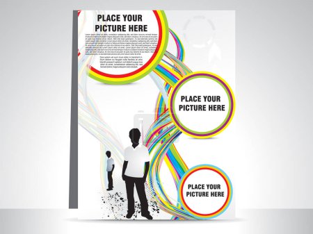 Illustration for Brochure template design. illustration. - Royalty Free Image