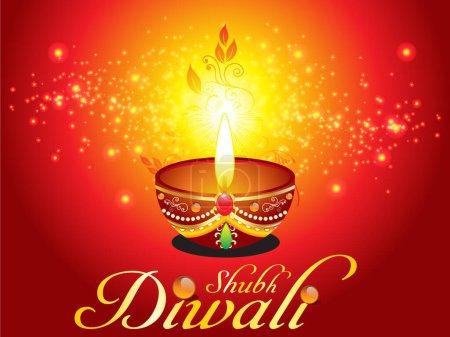 Foto de Fondo Diwali con vela - Imagen libre de derechos