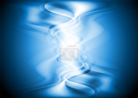 Ilustración de Vector fondo abstracto con ondas transparentes - Imagen libre de derechos