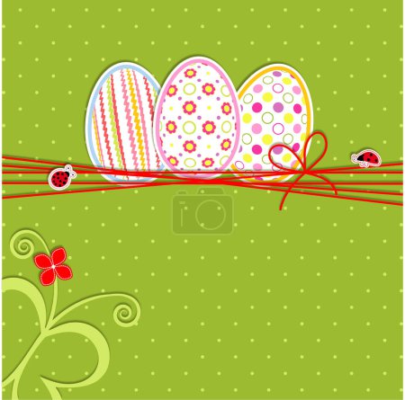 Illustration for Easter holiday colorful seamless pattern background greeting card - Royalty Free Image