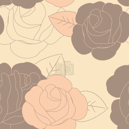 Téléchargez les illustrations : Abstrait rose rose fond de motif sans couture - en licence libre de droit