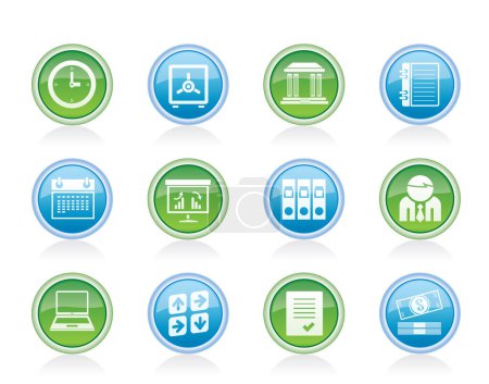 Illustration for Office and business icons set - Royalty Free Image