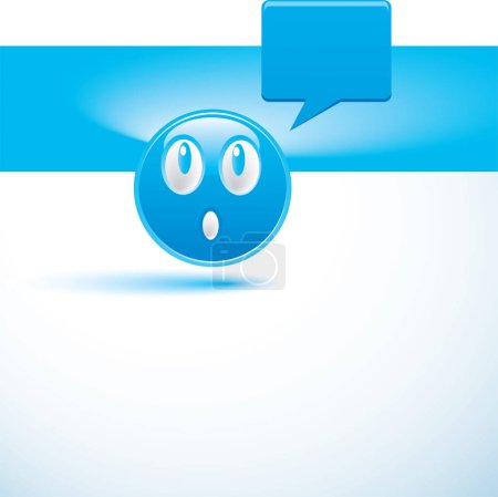 Téléchargez les illustrations : Illustration vectorielle d'une bulle bleue - en licence libre de droit