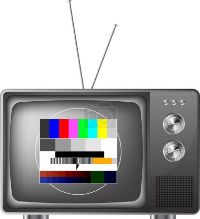 Illustration for Tv set isolated on white background - Royalty Free Image