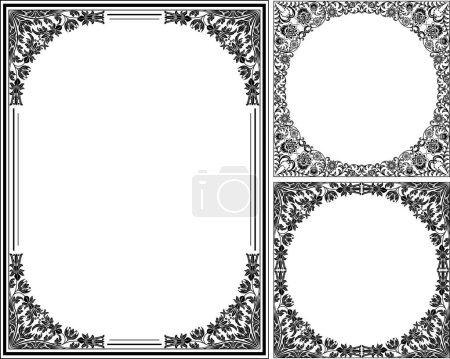Ilustración de Diseño de frontera Floral vectorial - Imagen libre de derechos