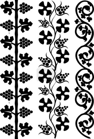 Ilustración de Vector patrón de flores sin costura - Imagen libre de derechos