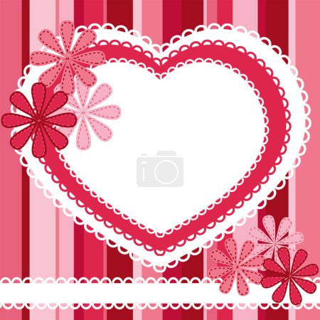 Téléchargez les illustrations : Fond Saint-Valentin avec coeur - en licence libre de droit