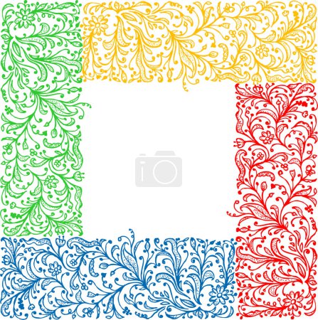 Illustration for Vector illustration of colorful ornament for design - Royalty Free Image