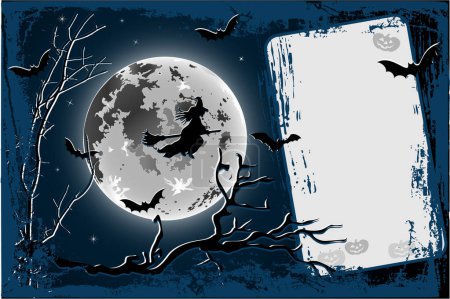 Foto de Halloween fondo luna llena - Imagen libre de derechos