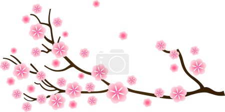 Ilustración de Flores de cerezo árbol de primavera - Imagen libre de derechos