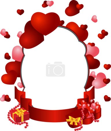Téléchargez les illustrations : Fond de Saint-Valentin avec des cœurs - en licence libre de droit
