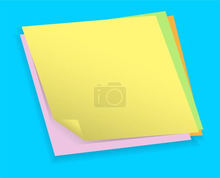 Illustration for Blank sticky notes set - Royalty Free Image