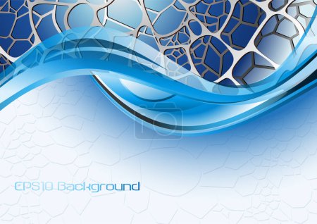 Illustration for Blue abstract background, vector illustration - Royalty Free Image