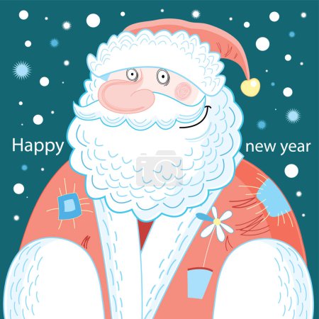 Illustration for Happy new year greeting card - Royalty Free Image