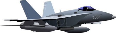 Illustration for 3 d cg rendering of a military aircraft - Royalty Free Image