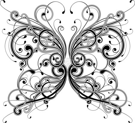Illustration for Abstract black and white design elements - Royalty Free Image