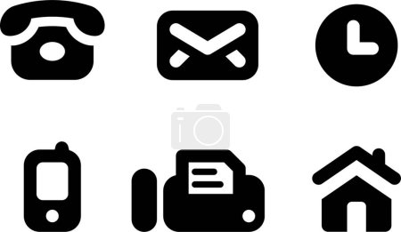 Ilustración de El conjunto de iconos de vector - Imagen libre de derechos
