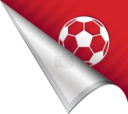 Illustration for Football soccer flag, national flag of poland, vector illustration - Royalty Free Image