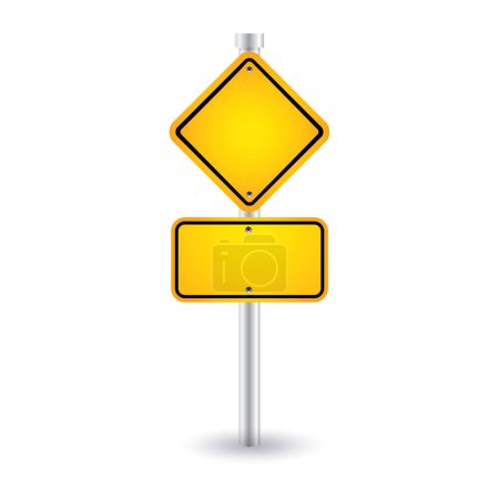 Illustration for Vector road sign isolated on white background. - Royalty Free Image