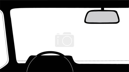 Illustration for Car interior vector icon isolated on white - Royalty Free Image
