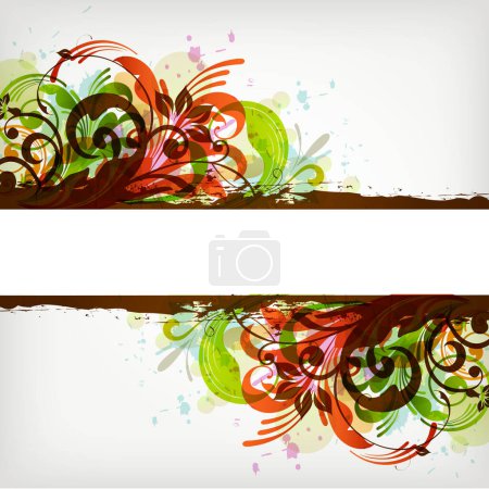 Illustration for Vector floral abstract background - Royalty Free Image