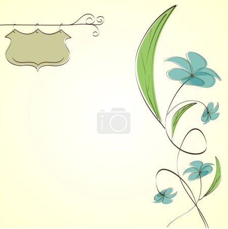 Ilustración de Fondo floral para el diseño - Imagen libre de derechos