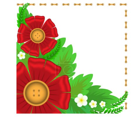 Ilustración de Ilustración de un fondo floral - Imagen libre de derechos