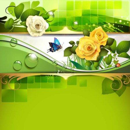 Illustration for Illustration of floral background - Royalty Free Image