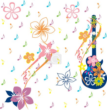 Illustration for Seamless pattern with musical notes - Royalty Free Image