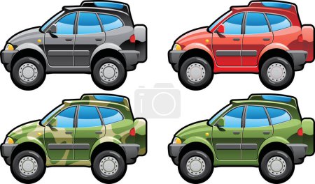 Ilustración de Vector conjunto de coches - Imagen libre de derechos