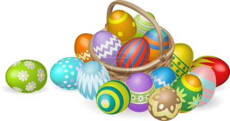 Illustration for Colorful background design for easter holiday - Royalty Free Image