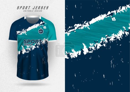 Illustration for Background mockup for sports jerseys, jerseys, running shirts, Blue pattern and sea blue diagonal stripe - Royalty Free Image
