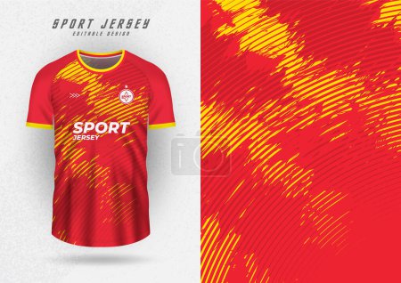 Illustration for T-shirt design background for team jersey racing cycling football game stripes red - Royalty Free Image