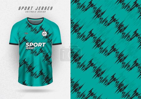Illustration for T-shirt design background for team jersey racing cycling soccer game green oblique wave pattern - Royalty Free Image