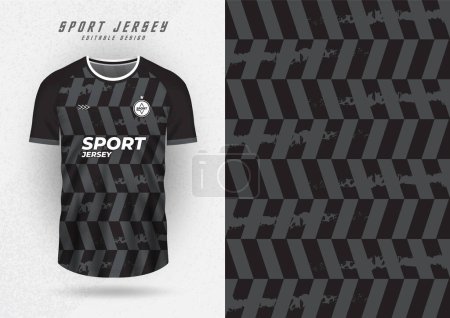 Illustration for T shirt design background for team jersey racing cycling soccer game black stripe pattern - Royalty Free Image
