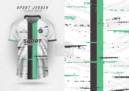 Illustration for Background for sports jersey, soccer jersey, running jersey, racing jersey, green and black neutral pattern. - Royalty Free Image