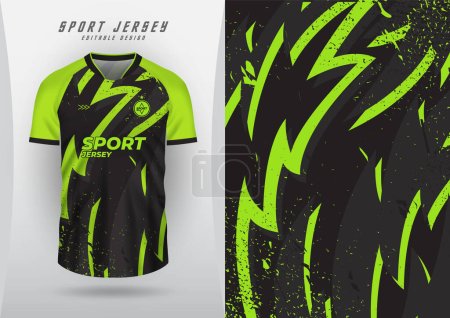 Background for sports jersey, soccer jersey, running jersey, racing jersey, pattern, lime green on black background.