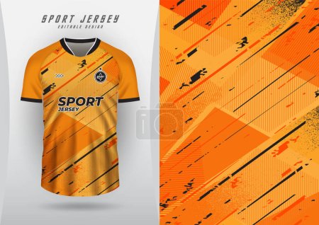 Ilustración de Fondo para los deportes jersey fútbol jersey running jersey racing jersey patrón naranja grunge - Imagen libre de derechos