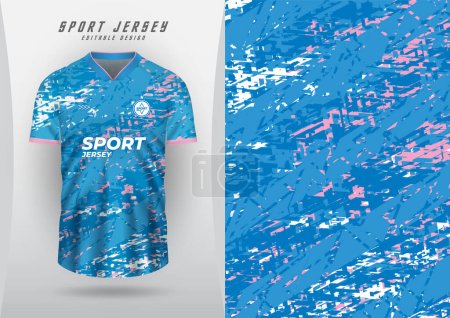 Background for sports jersey, soccer jersey, running jersey, racing jersey, grunge pattern, blue, pink and white.
