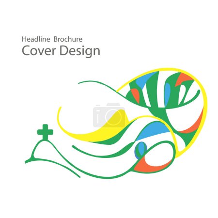 Illustration for Summer Games in Brazil. Vector template for web and print. - Royalty Free Image