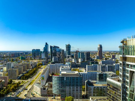 Photo for Aerial view of Warsaw - Royalty Free Image